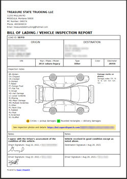 bill of lading