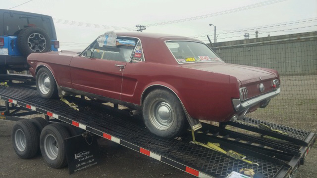 67 Ford Mustang transported from Montana to Colorado