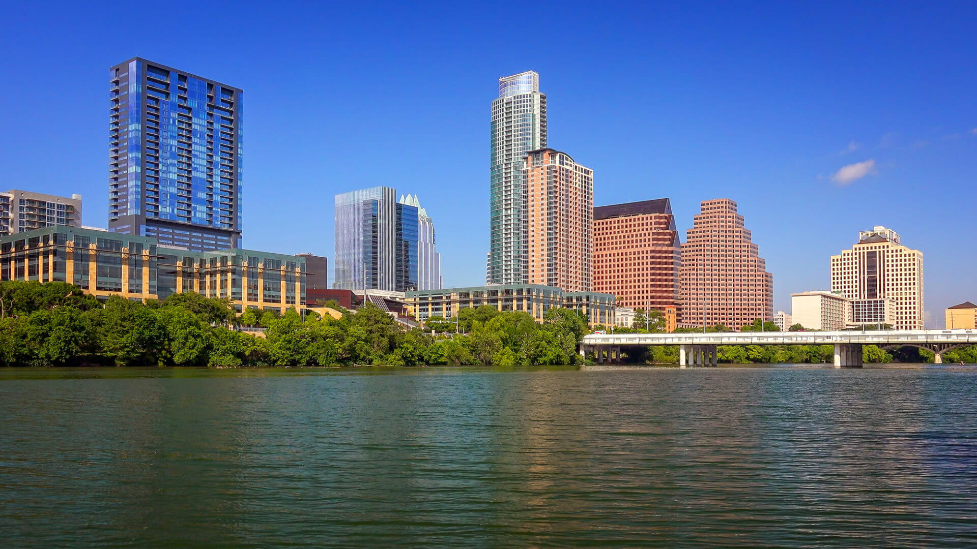Austin, Texas Skyline and Colorado River