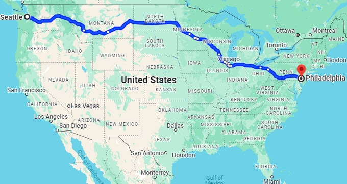 washington to pennsylvania car shipping